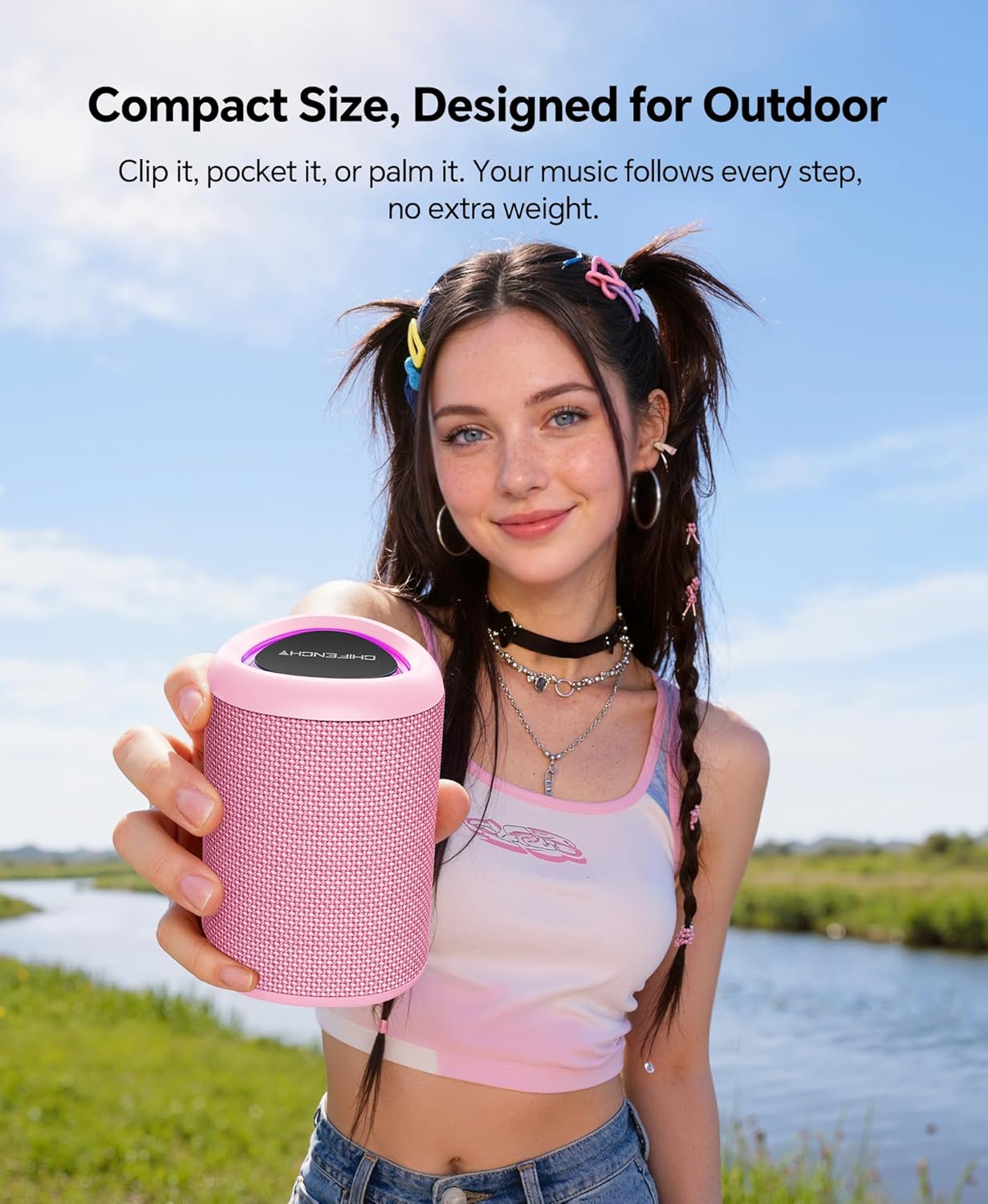 Thumbnail 3 de Portable Bluetooth Speaker Beach Essentials: Compact Power with IPX5 Waterproofing