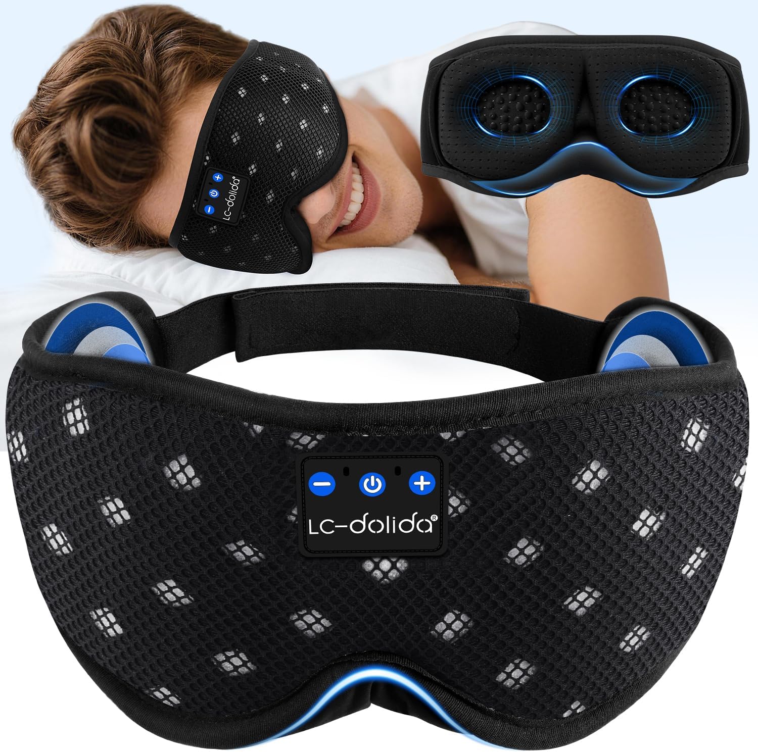 Detalle de LC-dolida Bluetooth Sleep Mask 15h