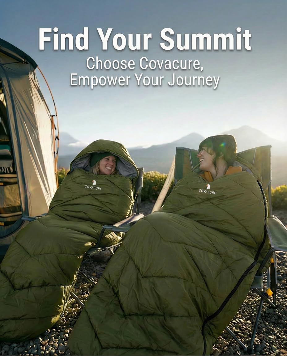 Thumbnail 1 de Covacure Sleeping Bag 210 x 80 cm Ultra Warm: Lightweight, compact and built for reliable outdoor naps