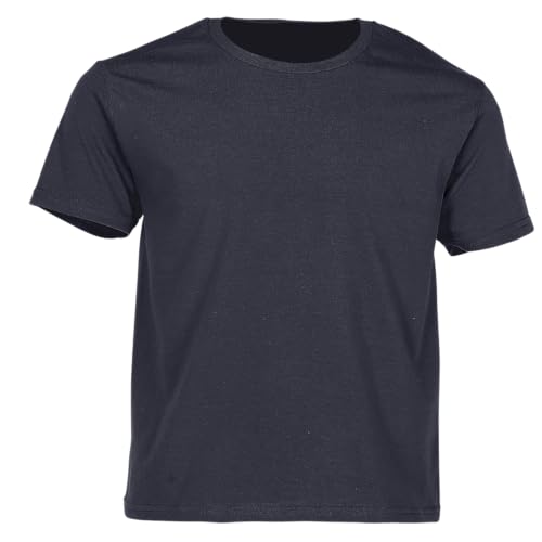 Detalle de Fruit of The Loom T-Shirt Kids Iconic 150 T Maglietta, Blu Scuro, 14-15 Anni – Pacco da 1