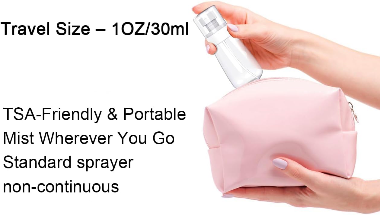 Thumbnail 6 de 3 Pack Spray Bottles with 2-Pack Continuous Mist and Travel Bottle — Pink