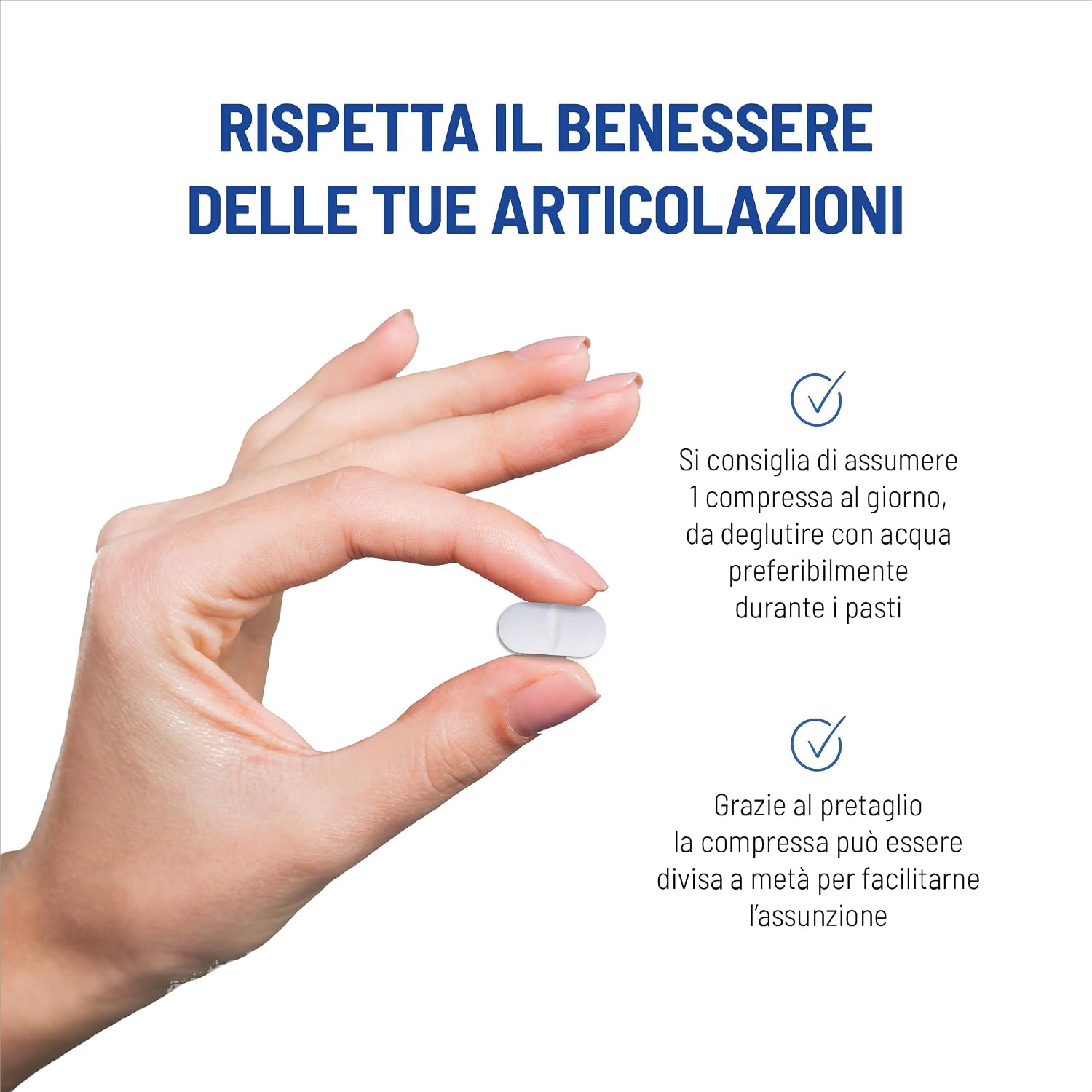 Detalle 2 de Equilibra Glucosamina & Condroitina Complex 90 compresse đź’Š
