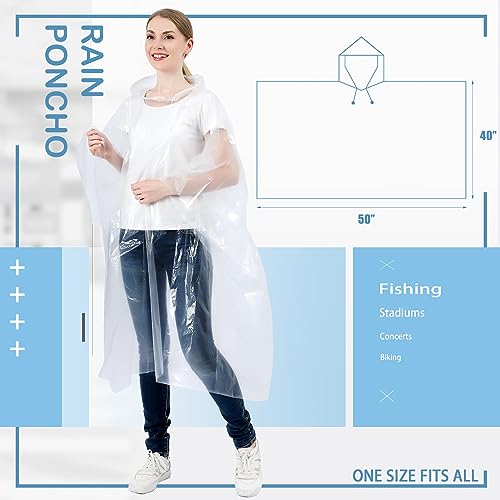 Thumbnail 1 de SWOGAA Disposable Rain Ponchos for Adults & Kids – Extra Thick 6 Pack