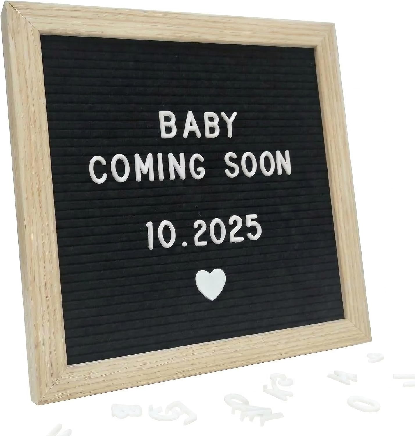 Detalle de Black Felt Letter Board 25x25cm