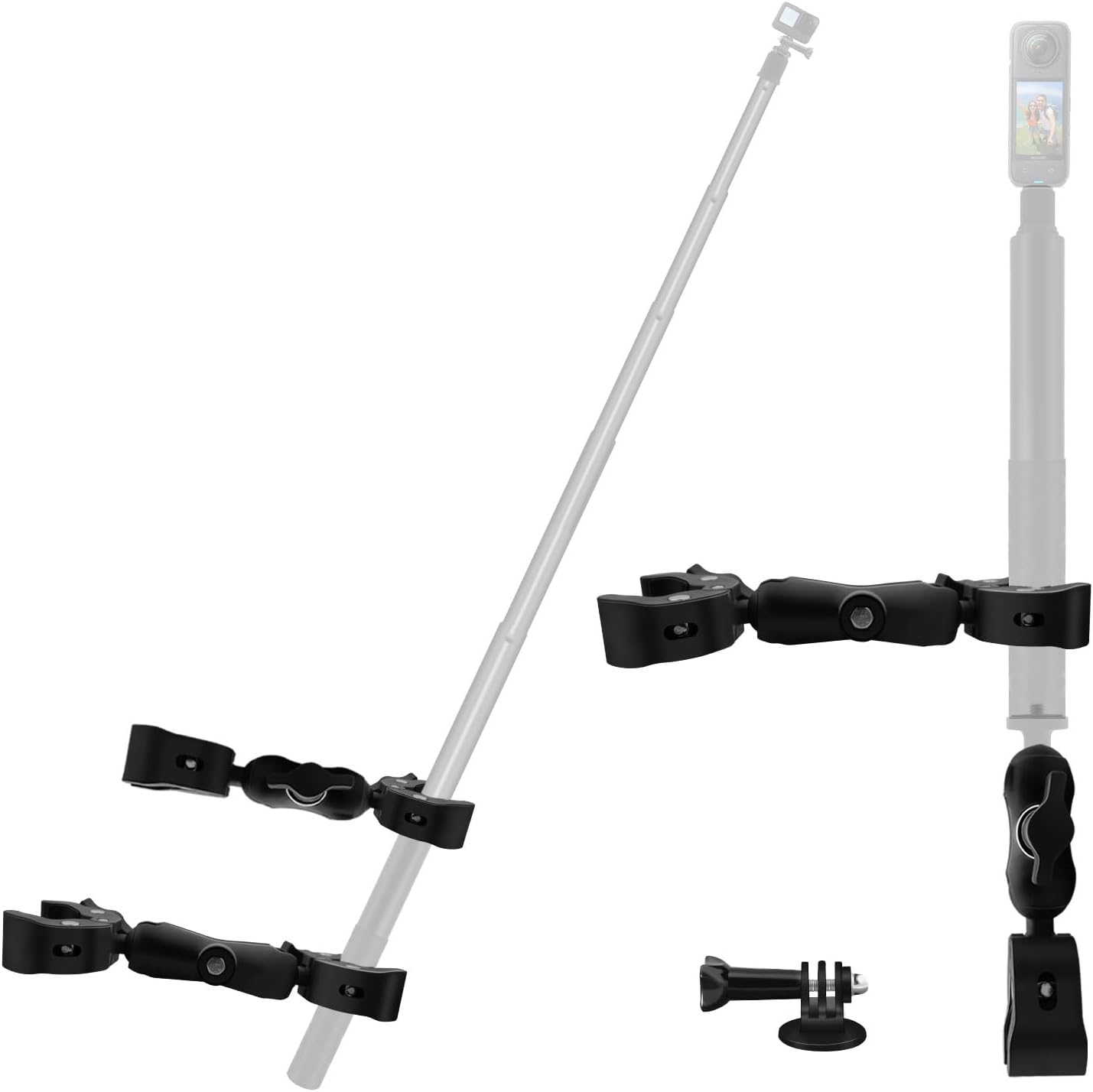 Detalle de HAFOKO Double Clamp Mount Kit 15–41mm