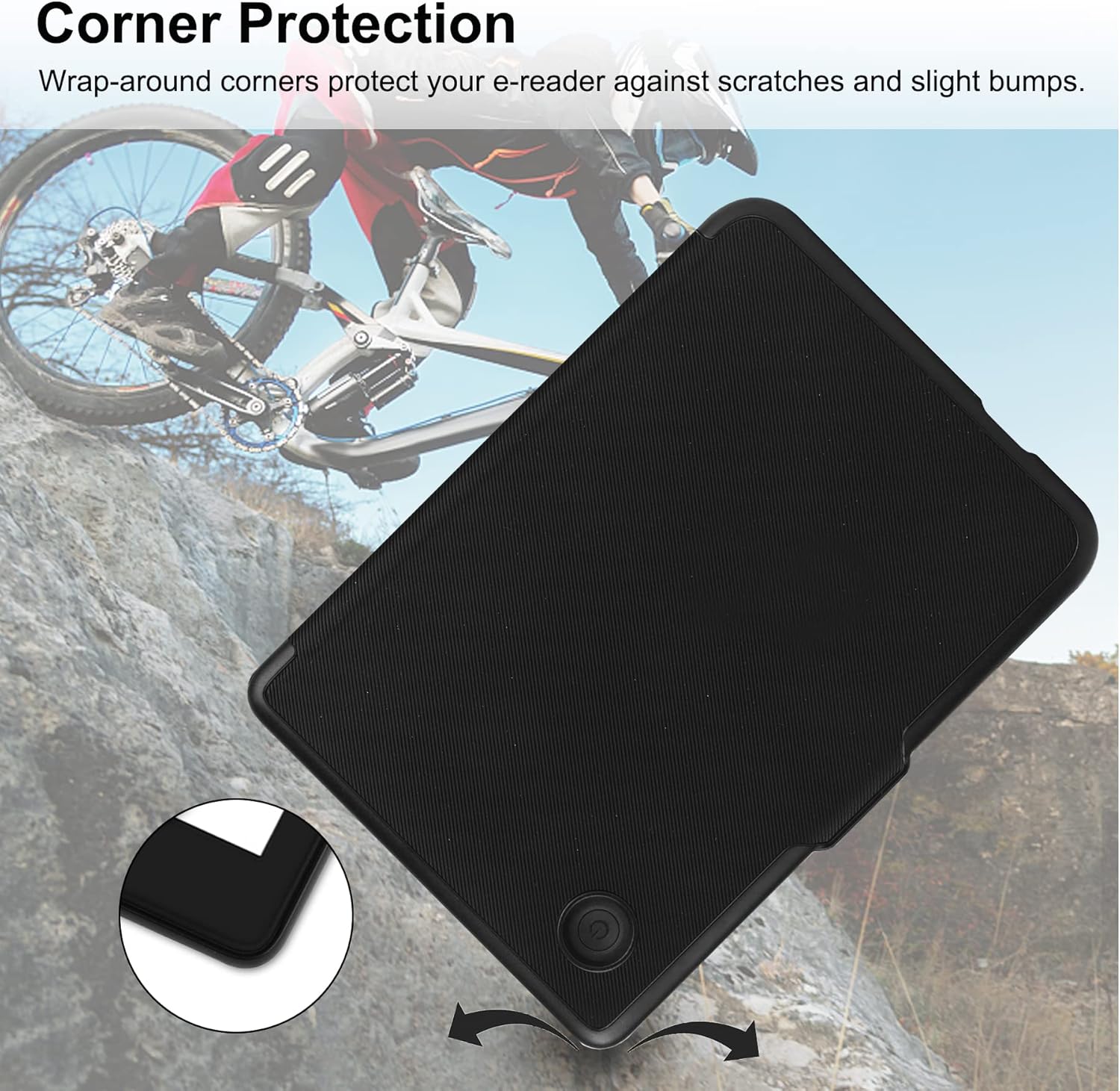 Detalle de HGWALP Slimshell Tasche für Kobo Clara 2E 2022 – ultradünn, PU, Sleep/Wake