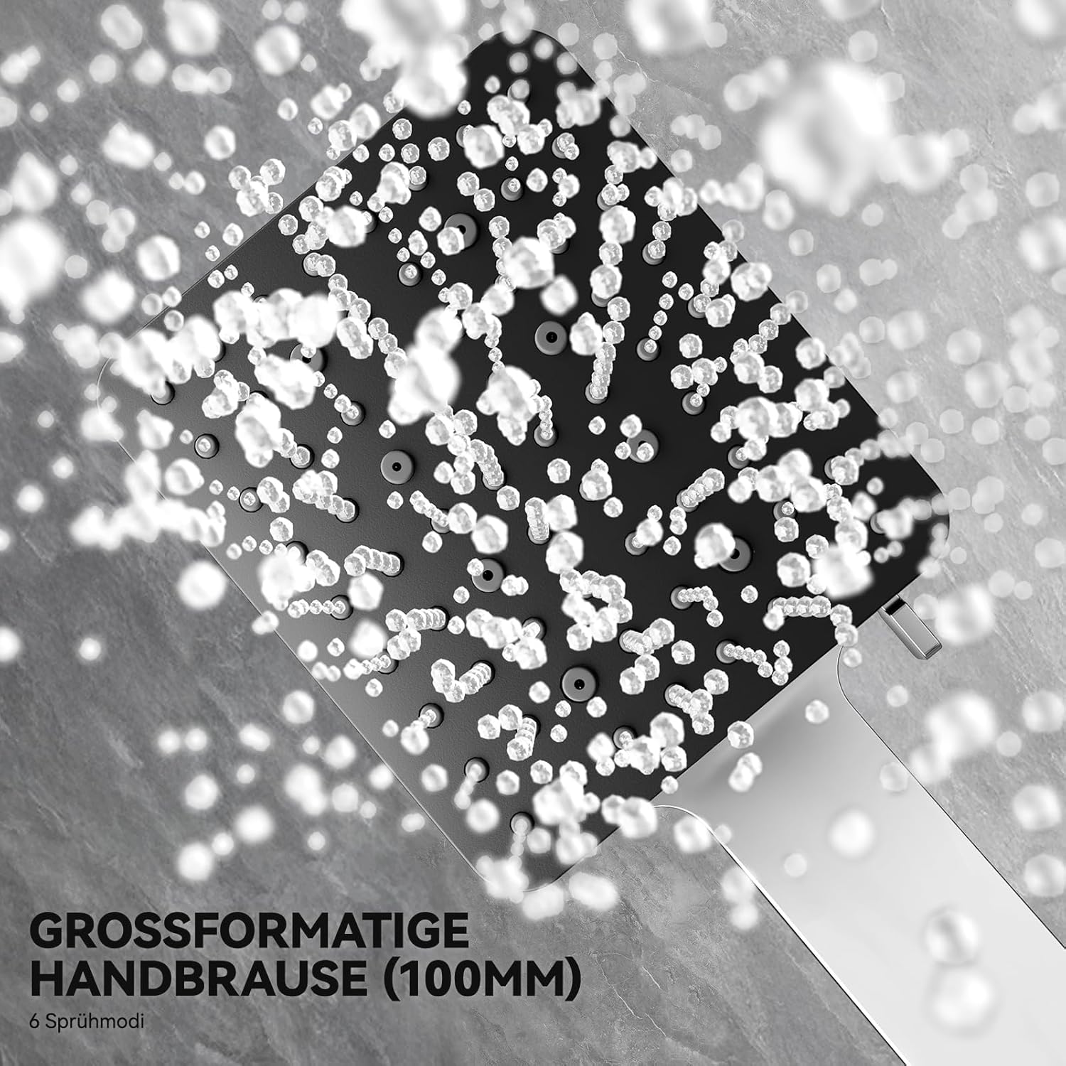 Detalle de Auralum Thermostat Regendusche Komplettset 30 cm Dusche