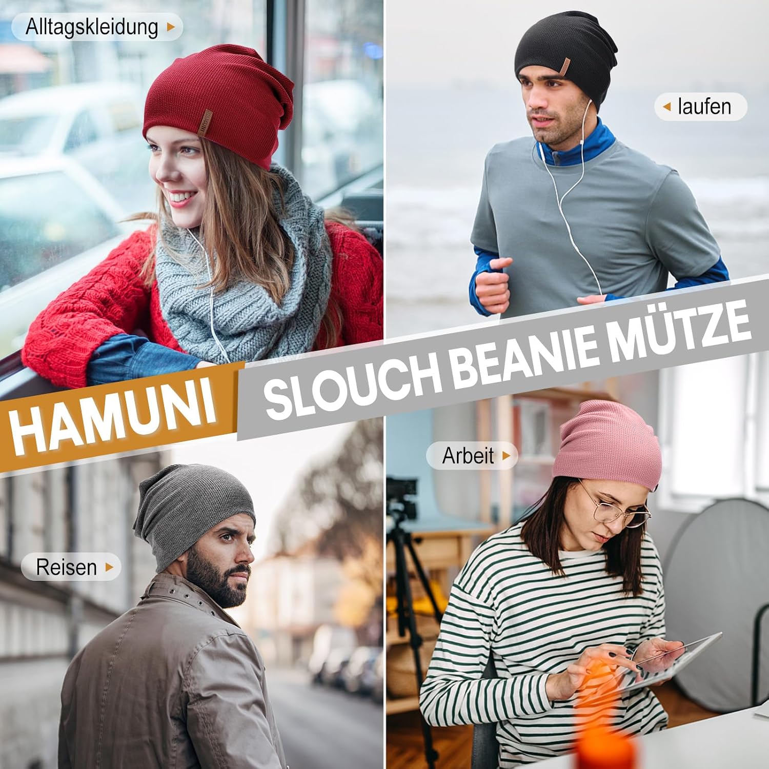 Thumbnail 6 de HAMUNI Slouch Beanie Mütze für 2023