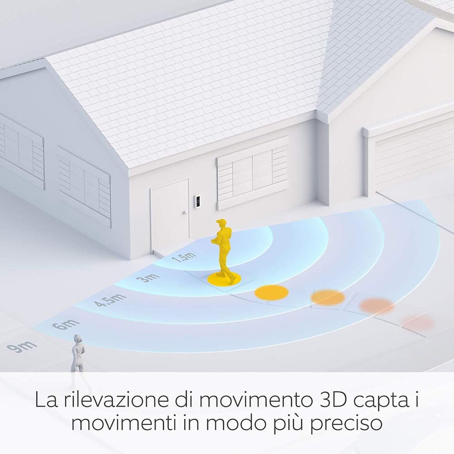 Detalle de Ring Videocitofono Pro cablato + Chime (3ª gen.): campanello con telecamera HD 1536p e rilevazione avanzata