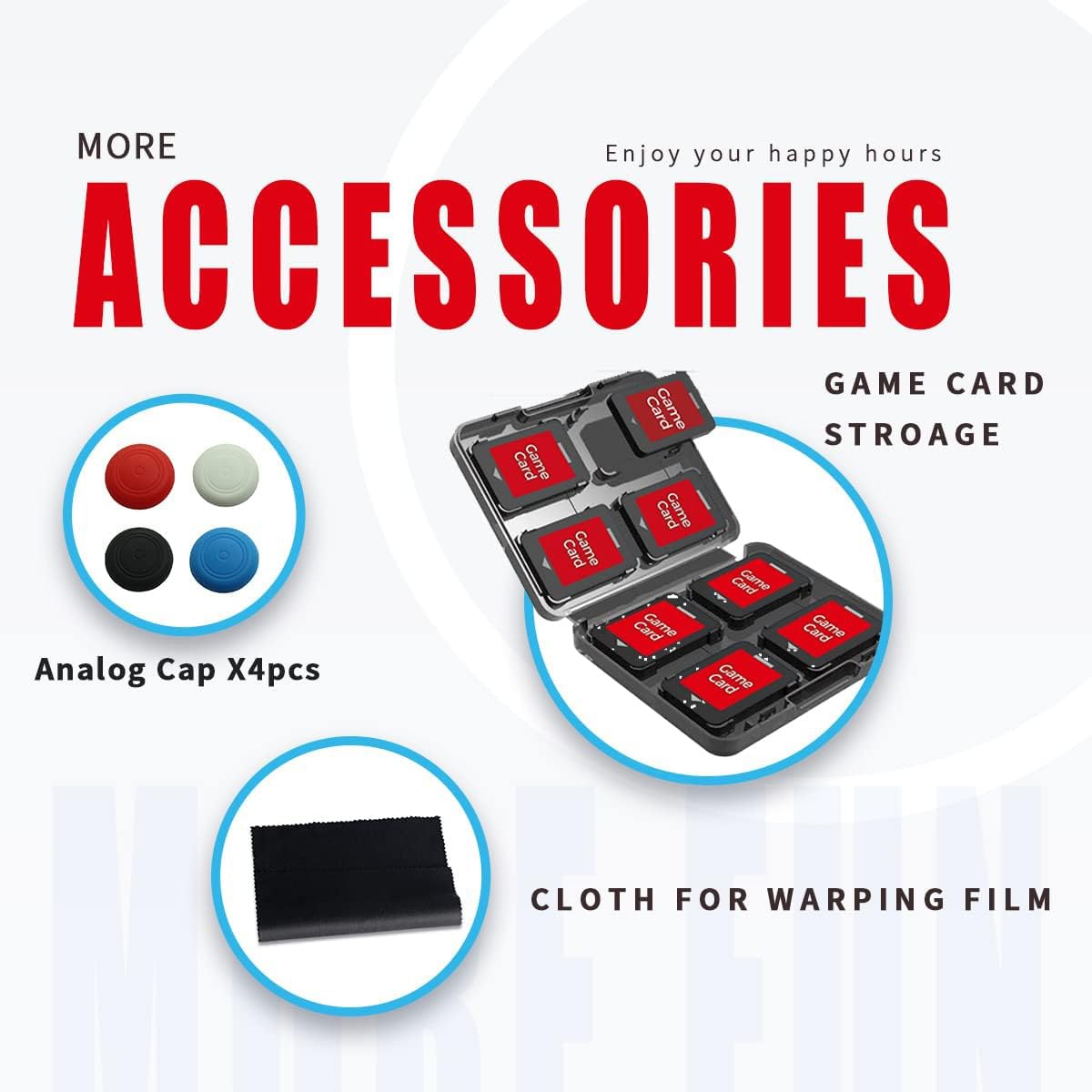Detalle de nimo 13-in-1 Carrying Case Bundle for Switch and Joy-Con