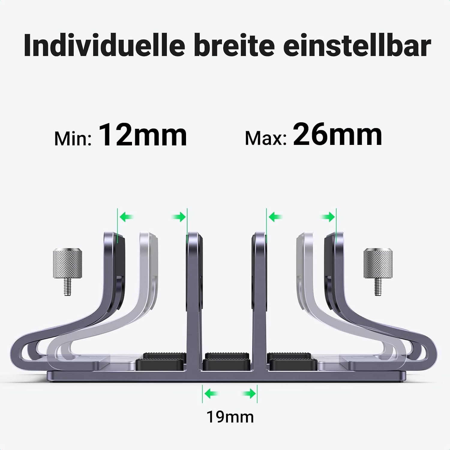 Detalle 2 de UGREEN Vertikaler Laptop-Ständer 3 Slot