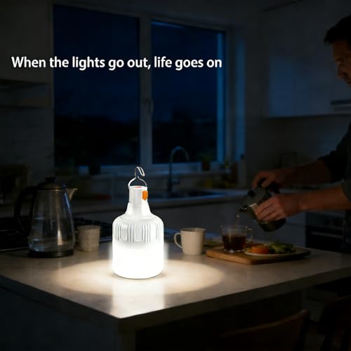 Thumbnail 5 de BoloShine 2 Piezas Lámpara de Camping Recargable LED 500 lm con 3 Modos e Impermeable IPX4