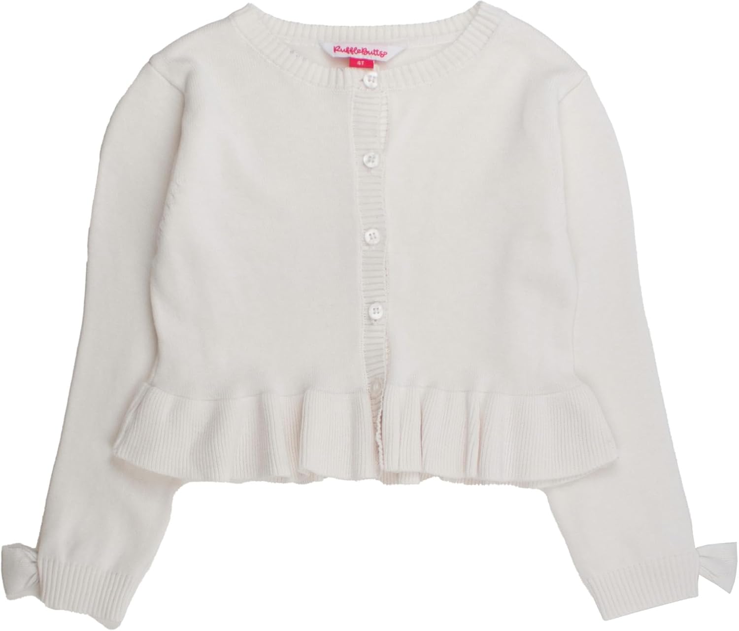 Detalle de RuffleButts Baby Sweater-Knit Cardigan