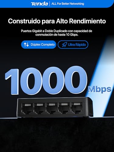 Thumbnail 2 de Tenda SG105 switch Ethernet Gigabit 5 puertos