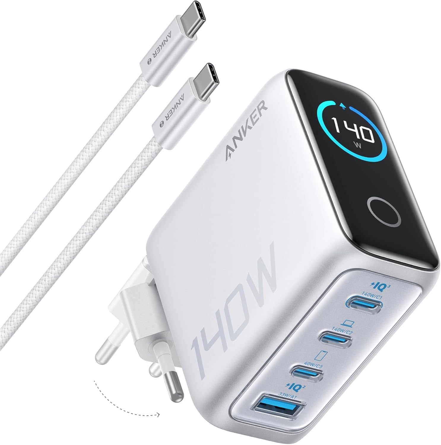 Thumbnail 6 de Anker Chargeur USB C 140W, Adaptateur Ordinateur 4 Ports - Compact et rapide