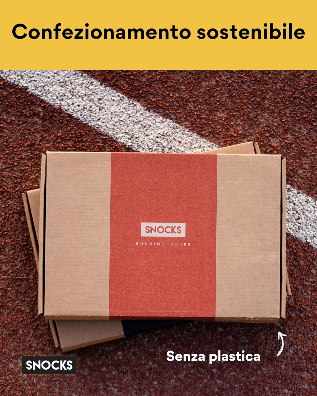 Thumbnail 5 de Snocks 4 paia di calzini running in cotone organico antivesciche e antiscivolo taglia 35-50 (unisex)