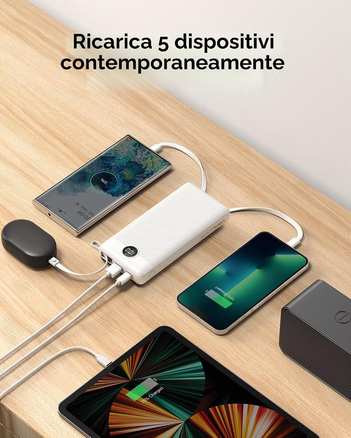 Thumbnail 1 de VEEKTOMX Power Bank 20000 mAh