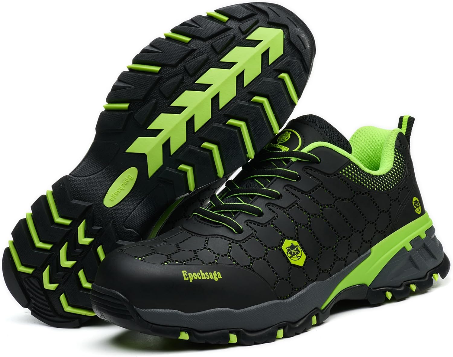 Thumbnail 4 de Epochsaga Scarpe antinfortunistiche da uomo con puntale in acciaio e suola antiscivolo per edilizia e industria