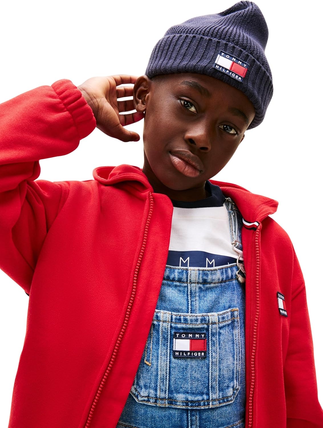 Detalle 2 de Tommy Hilfiger Sweat à Capuche zippé Mixte — authenticité et confort durable