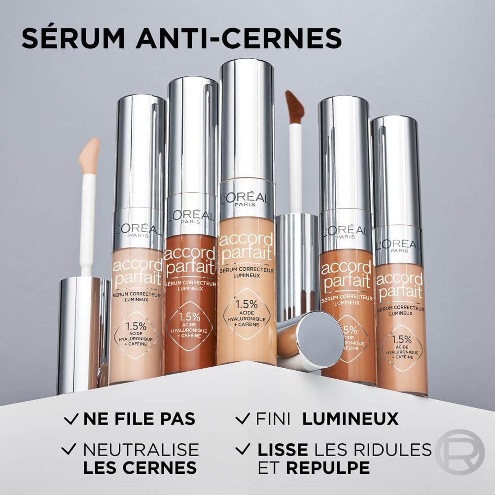 Detalle 2 de L'Oréal Paris Sérum Correcteur Lumineux Accord Parfait - 4N, 11 ml