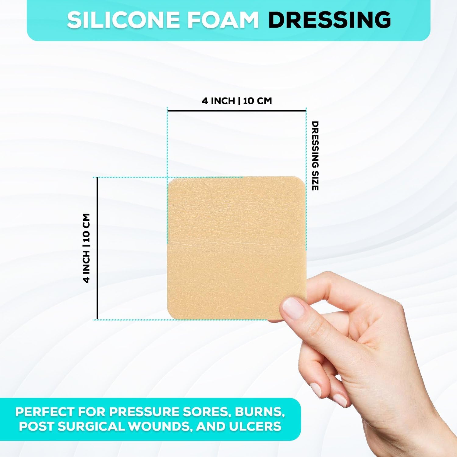 Detalle de MedVance Silicone Foam Dressing 4" x 4