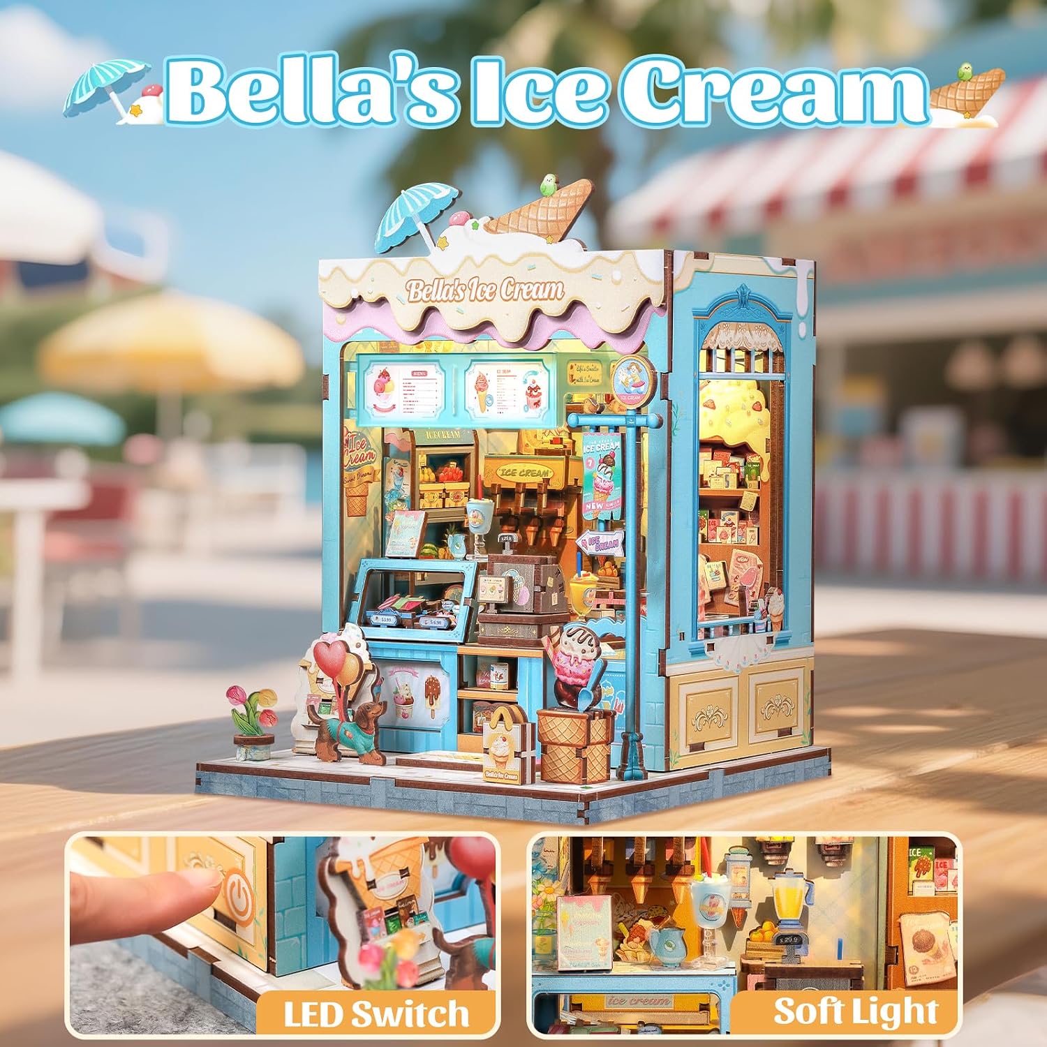 Detalle 2 de CUTEBEE Book Nook Kit Casa Delle Bambole 3D