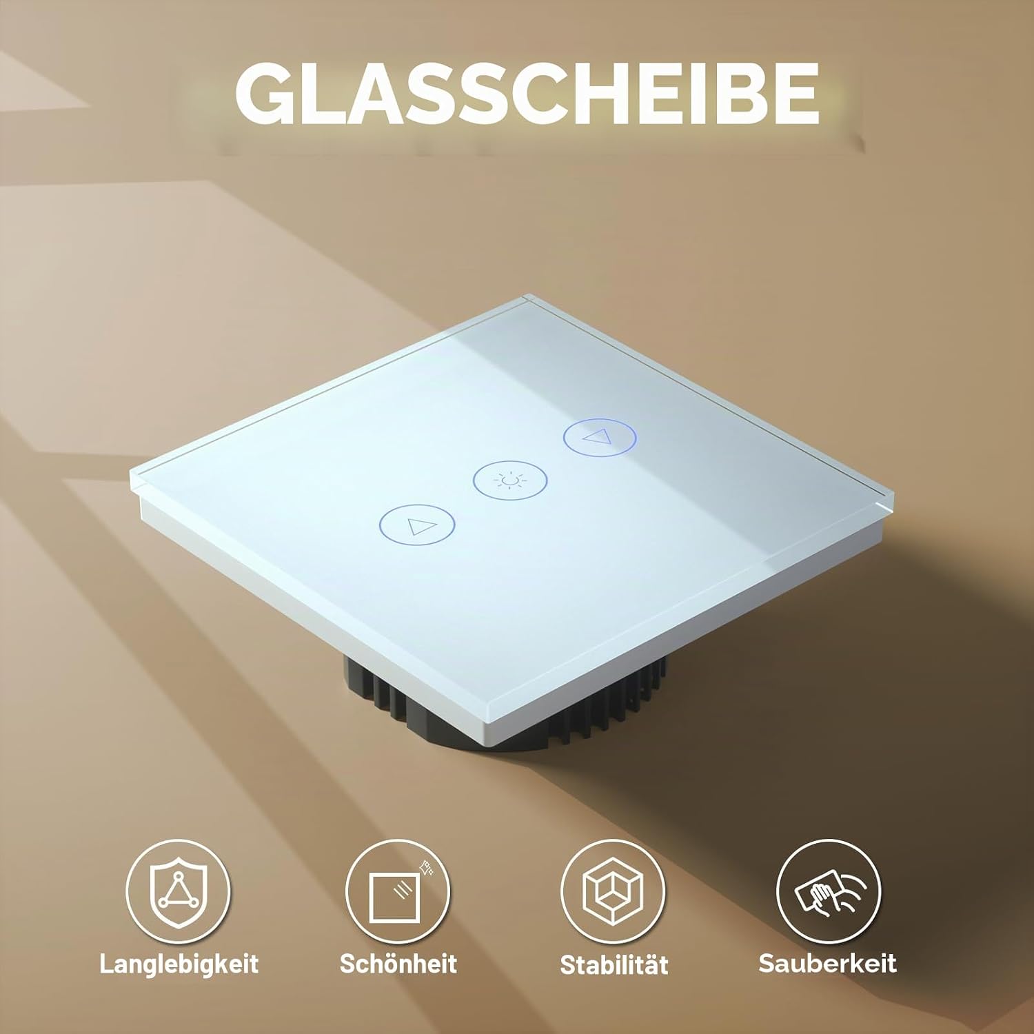 Thumbnail 1 de BSEED Dimmer Smart Alexa Lichtschalter 300W – 1 Fach, Touch, WIFI Wandlichtschalter