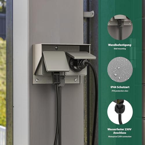 Thumbnail 4 de ledscom.de toma exterior PIWI IP44 horizontal