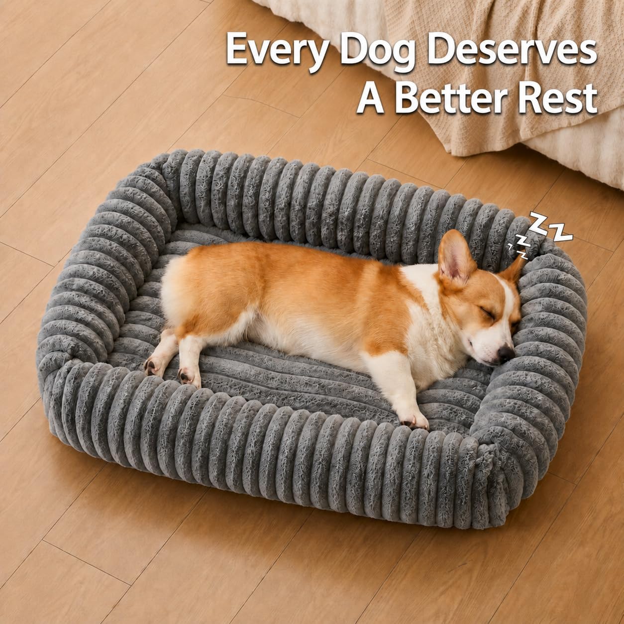 Thumbnail 6 de Oveppy Dog Bed 25 x 21 x 8 inch for under 30 lb dogs
