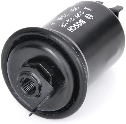Detalle de Bosch F0109 Filtre à Carburant Essence – séparation des particules et protection du système d'injection