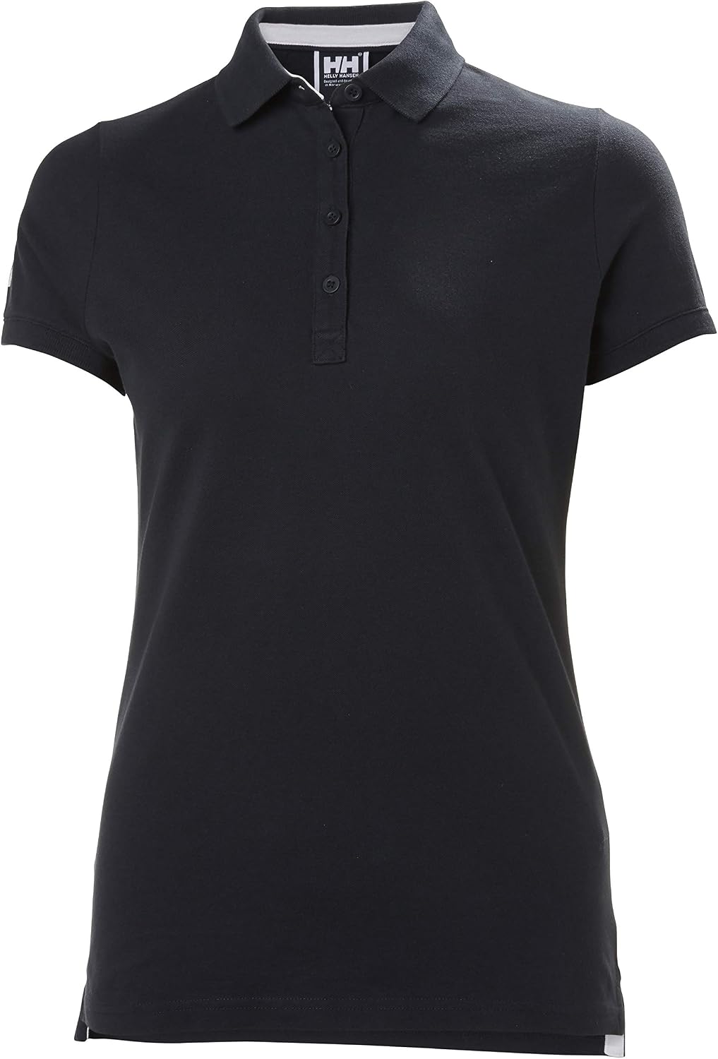 Detalle de Helly Hansen Donna Polo Crew Pique 2: polo in cotone organico per un look femminile e versatile