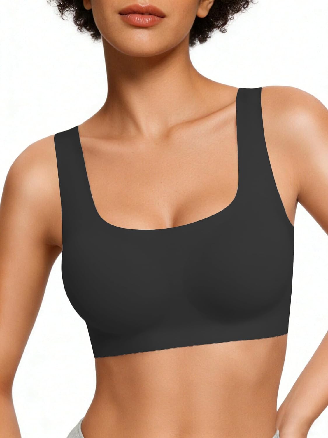 Detalle de Avidlove Women's Comfy Pullover Wireless Bra, Seamless with Wide Straps