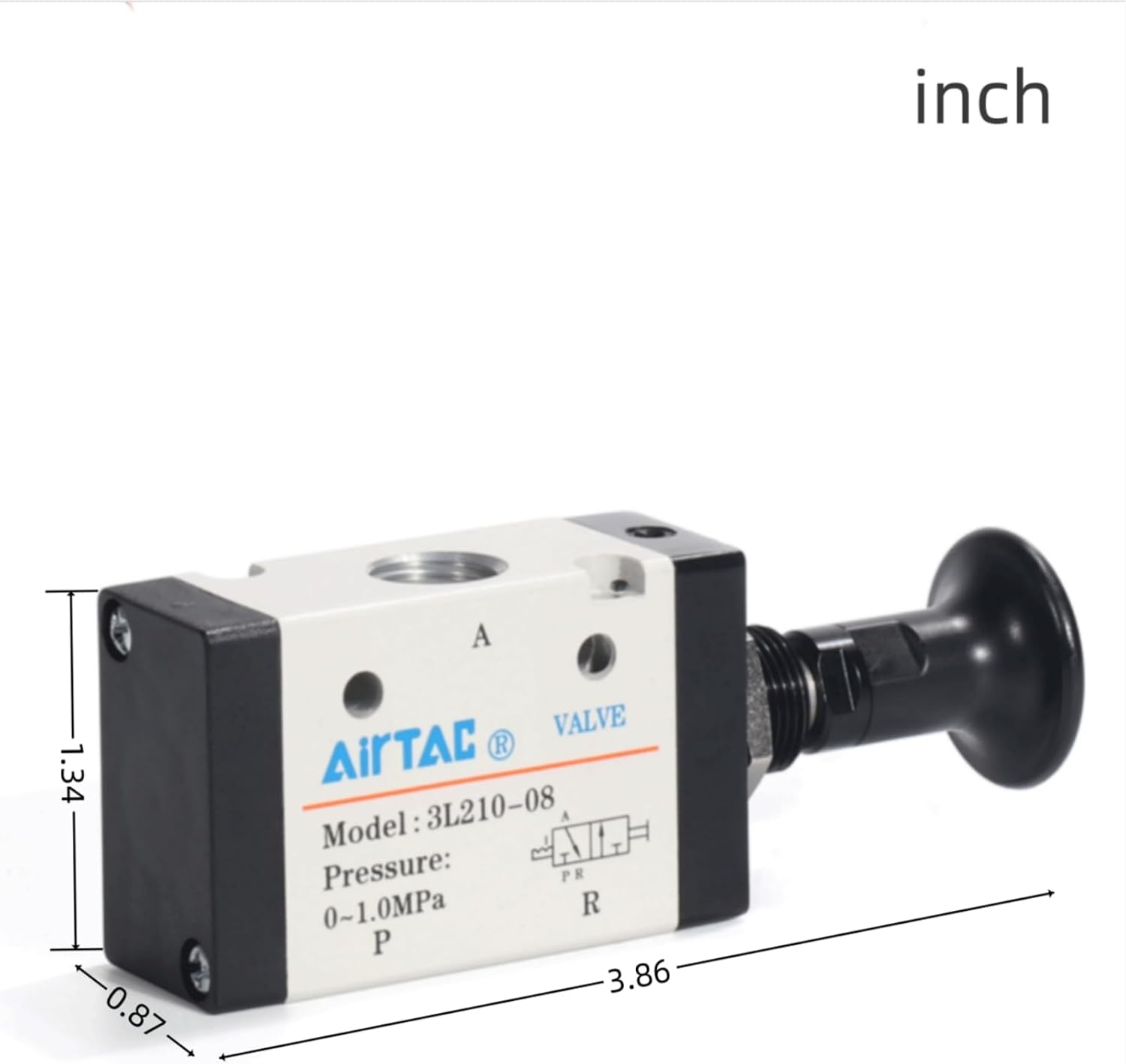 Detalle 2 de AirTAC pneumatic hand valve 3L210-08