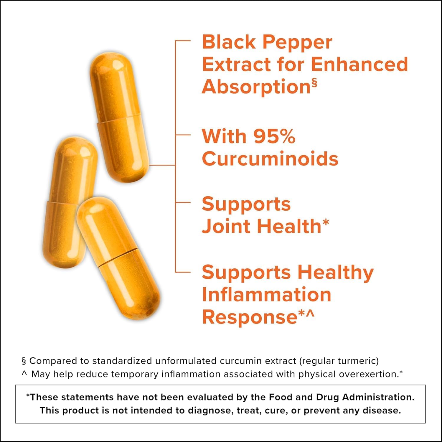 Thumbnail 2 de Qunol Turmeric 2250mg + Black Pepper Capsules, 95% Curcuminoids, 90 Count