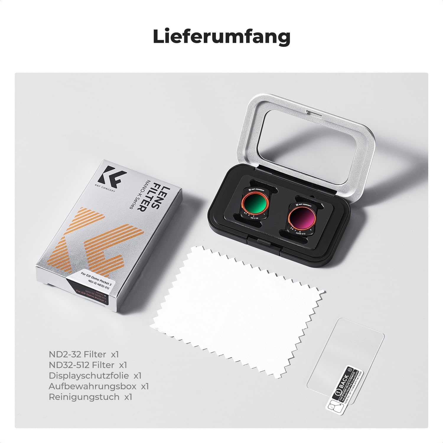Thumbnail 6 de K&F CONCEPT magnetisches ND Filter Set 2–9 EV