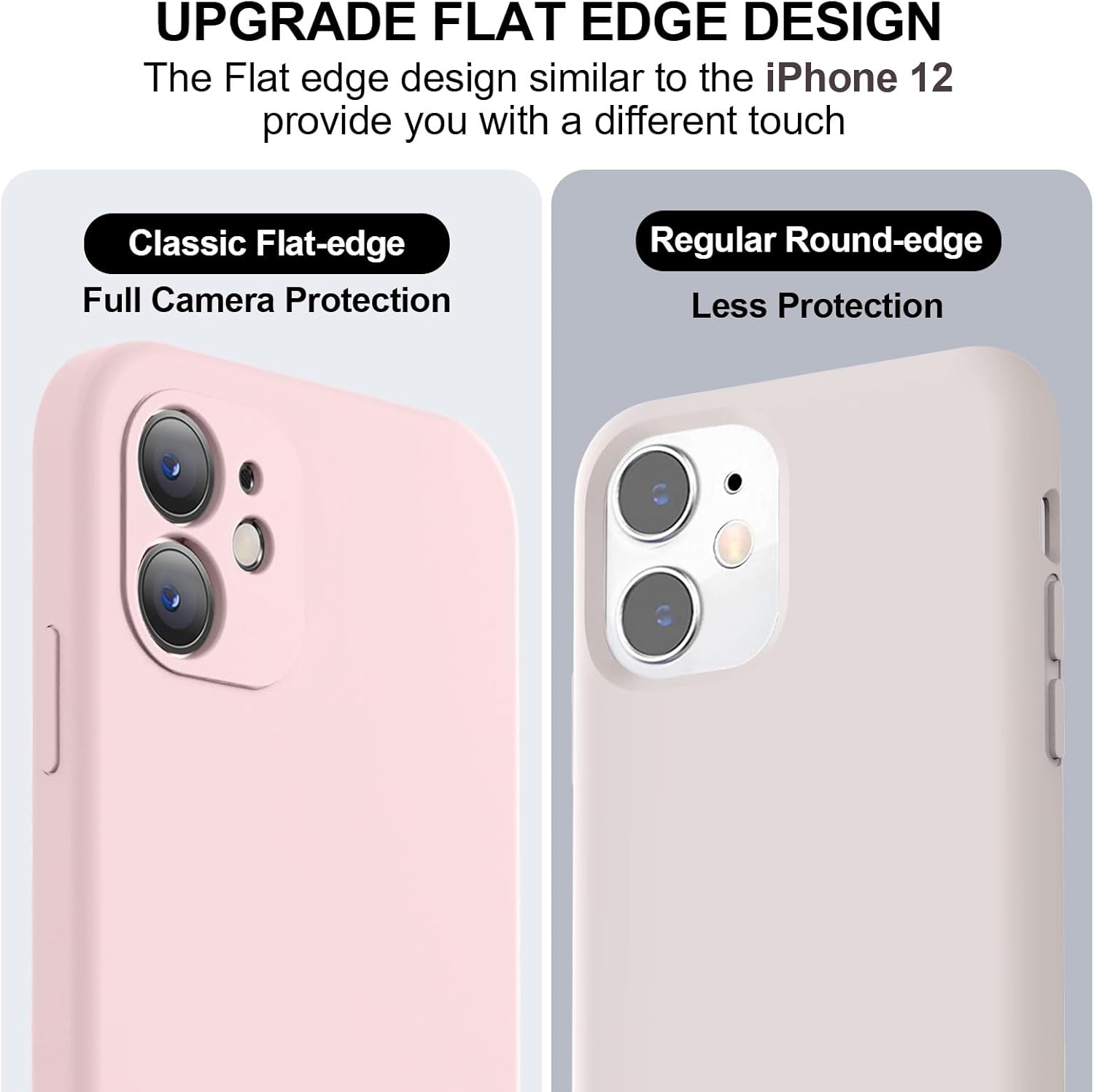 Thumbnail 2 de Vooii Liquid Silicone iPhone 11 Case (Chalk Pink) with Flat Edges & Camera Protection