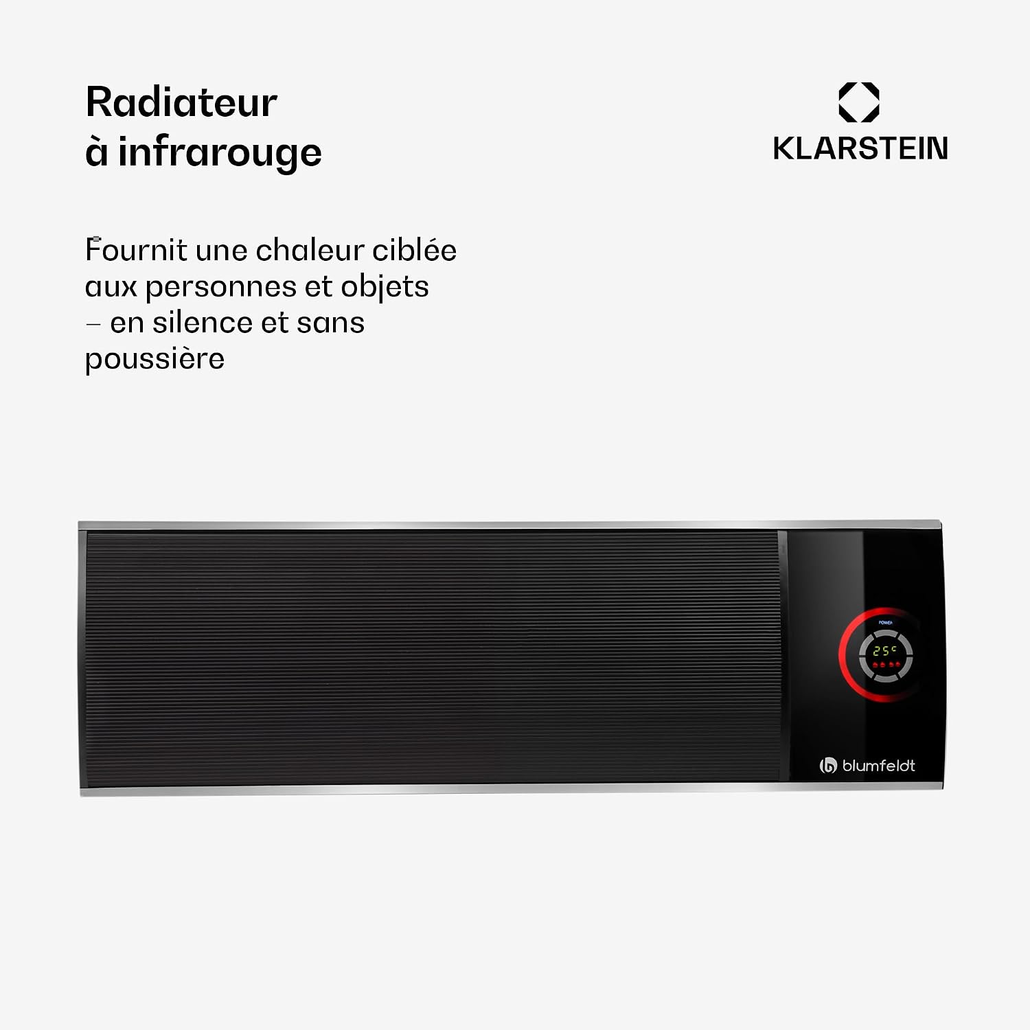 Detalle 1 de blumfeldt CosmicBeam Ultra infraroodverwarming, 2200 W, IPX4, wandmontage