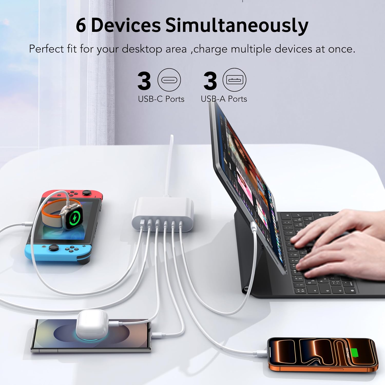 Detalle de USB-C Multiport Charger 100W