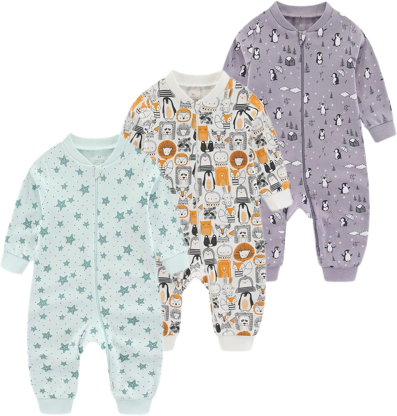 Thumbnail 6 de Chamie Baby Sleepsuit Romper for Baby Boys and Girls – Double Zipper, Neck Protection, 3–24 Months