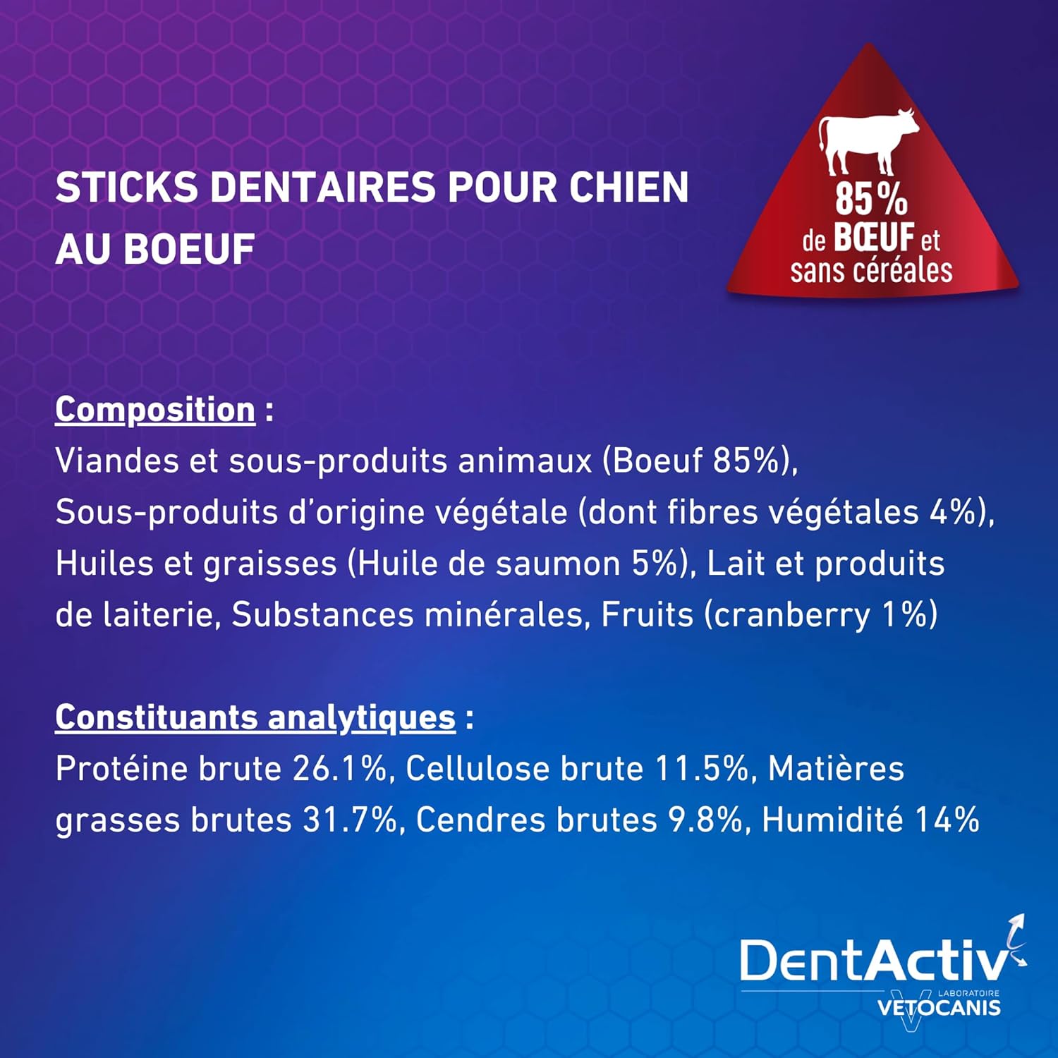 Thumbnail 1 de Vetocanis Dentactiv Zahnstick – Fleisch-reiche Dental-Leckerei für Hunde ab 15 kg