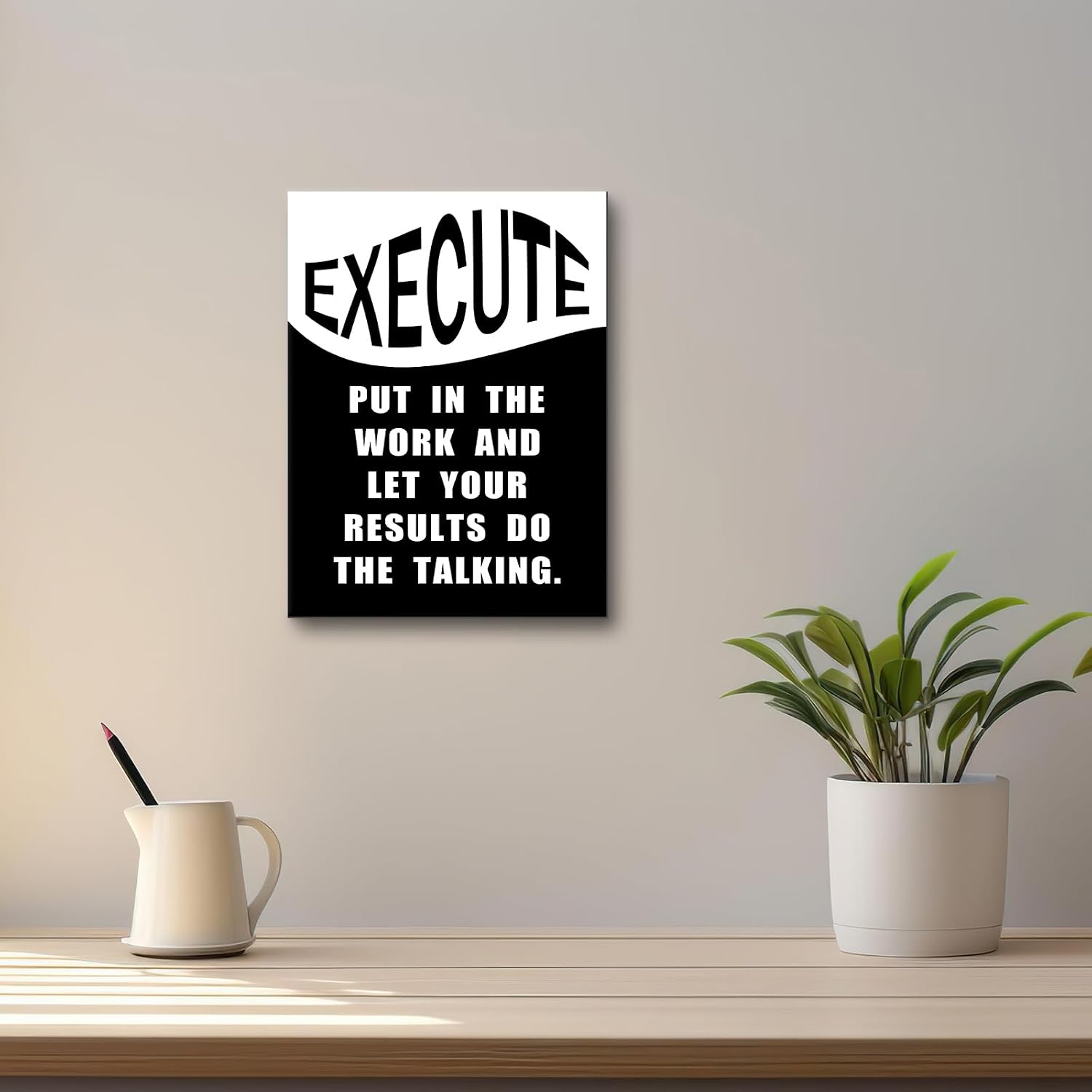 Detalle de YSPCSUN Framed Canvas Wall Art 18x12-Inch