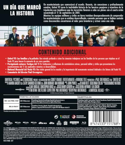 Detalle 2 de Universal United 93 (4K UHD + Blu-ray), edición en dos formatos