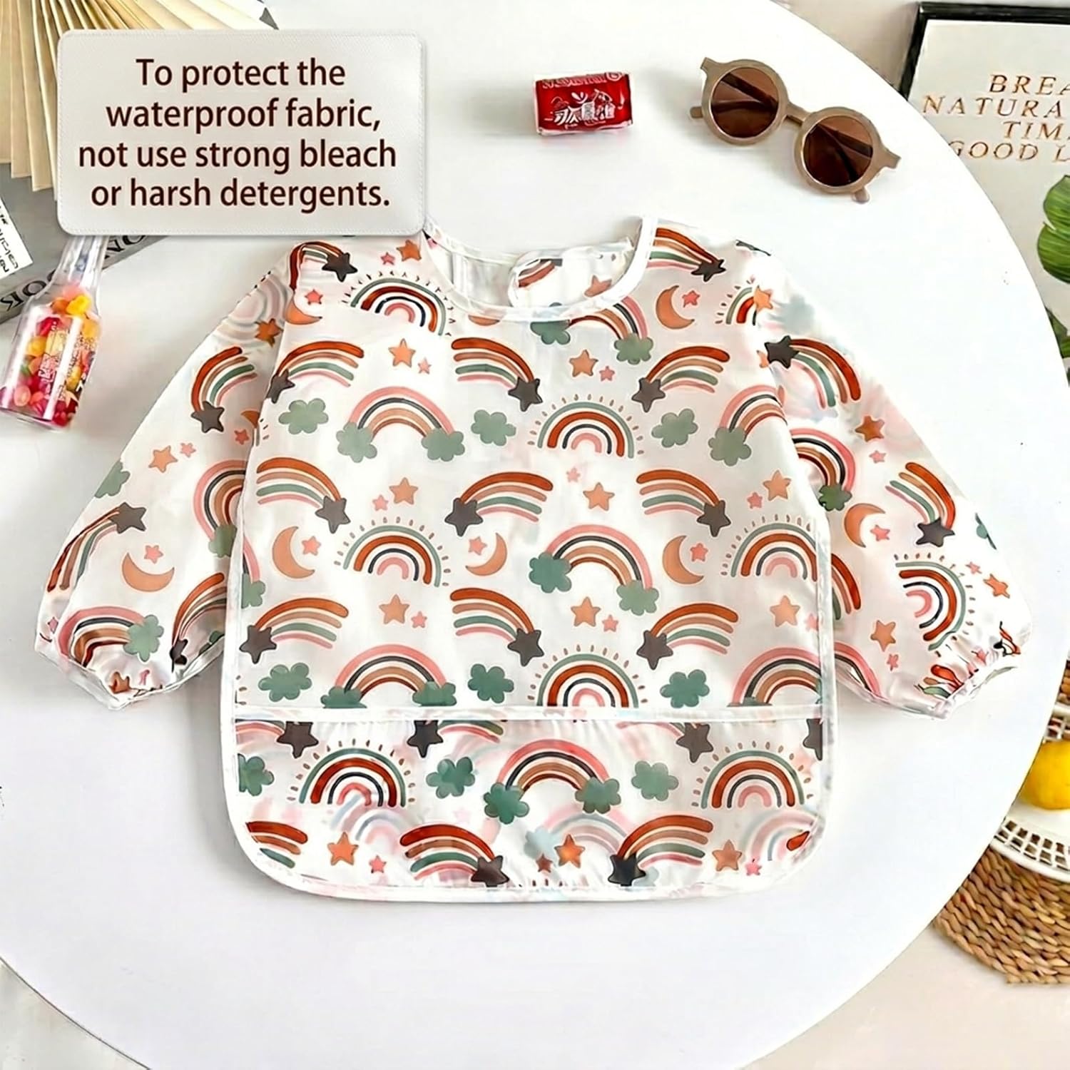 Thumbnail 2 de PandaEar 5er Pack Baby-Lätzchen mit Ärmeln (abwaschbar, wasserdicht) für 6–24 Monate