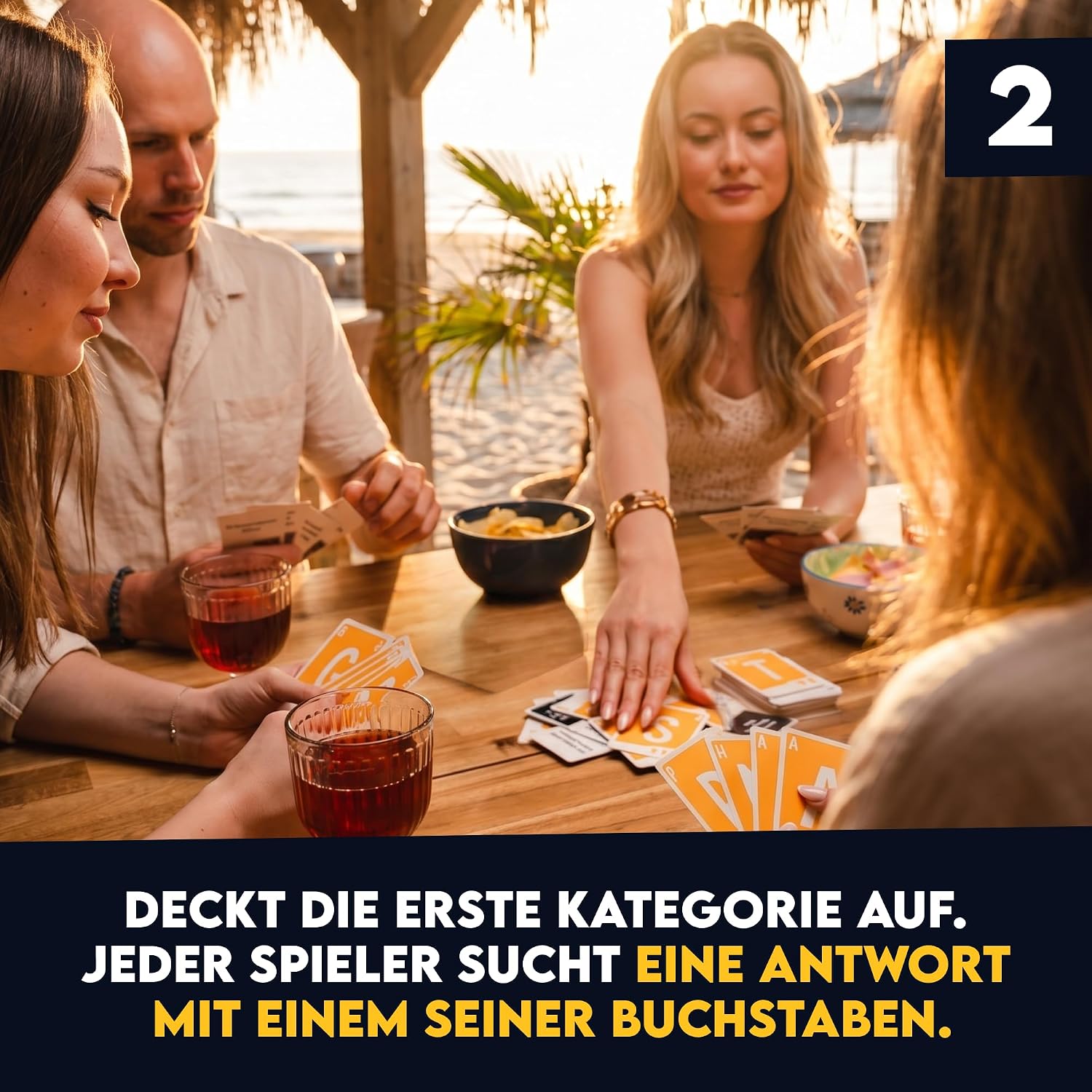 Detalle de ATM Gaming Quickstop – Das Buchstaben-Duell: Schnelles Buchstabenspiel für 2–7 Spieler