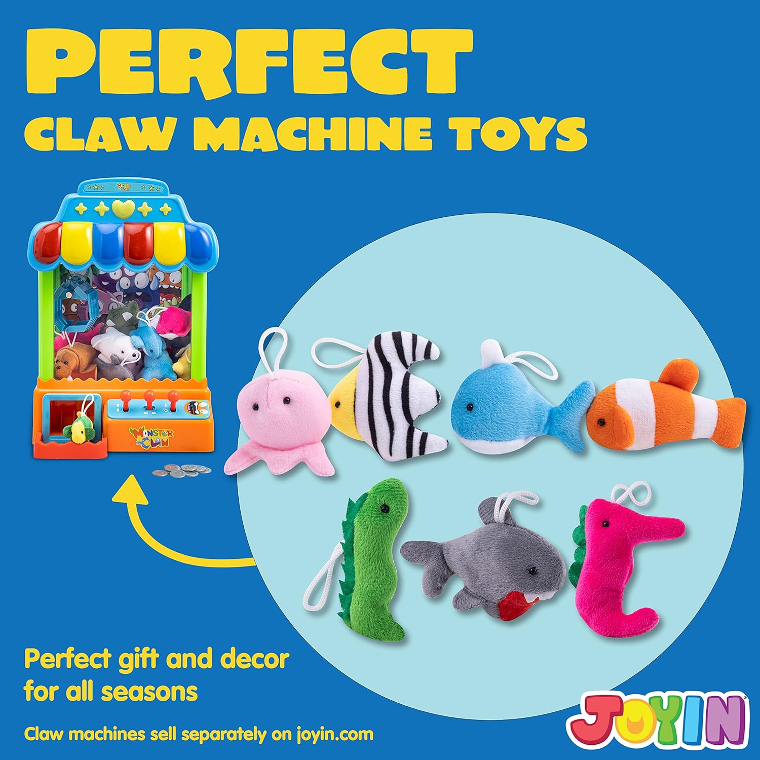 Thumbnail 2 de JOYIN 24-Pack Mini Sea Animal Plush Toys (24 Sea Life Characters) for Party Favors & Goodie Bags