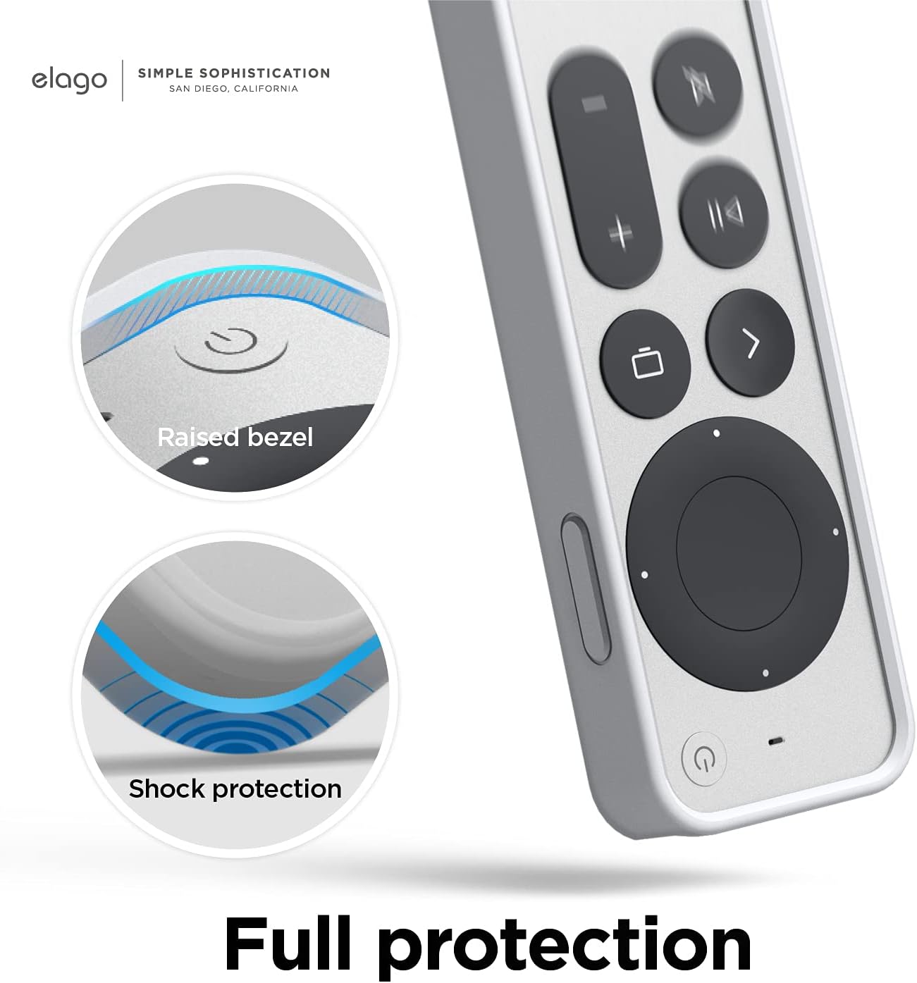 Thumbnail 4 de Étui rétro elago R4 pour Apple TV 4K Siri Remote (2e/3e génération, 2021/2022) – silicone premium, lanière incluse