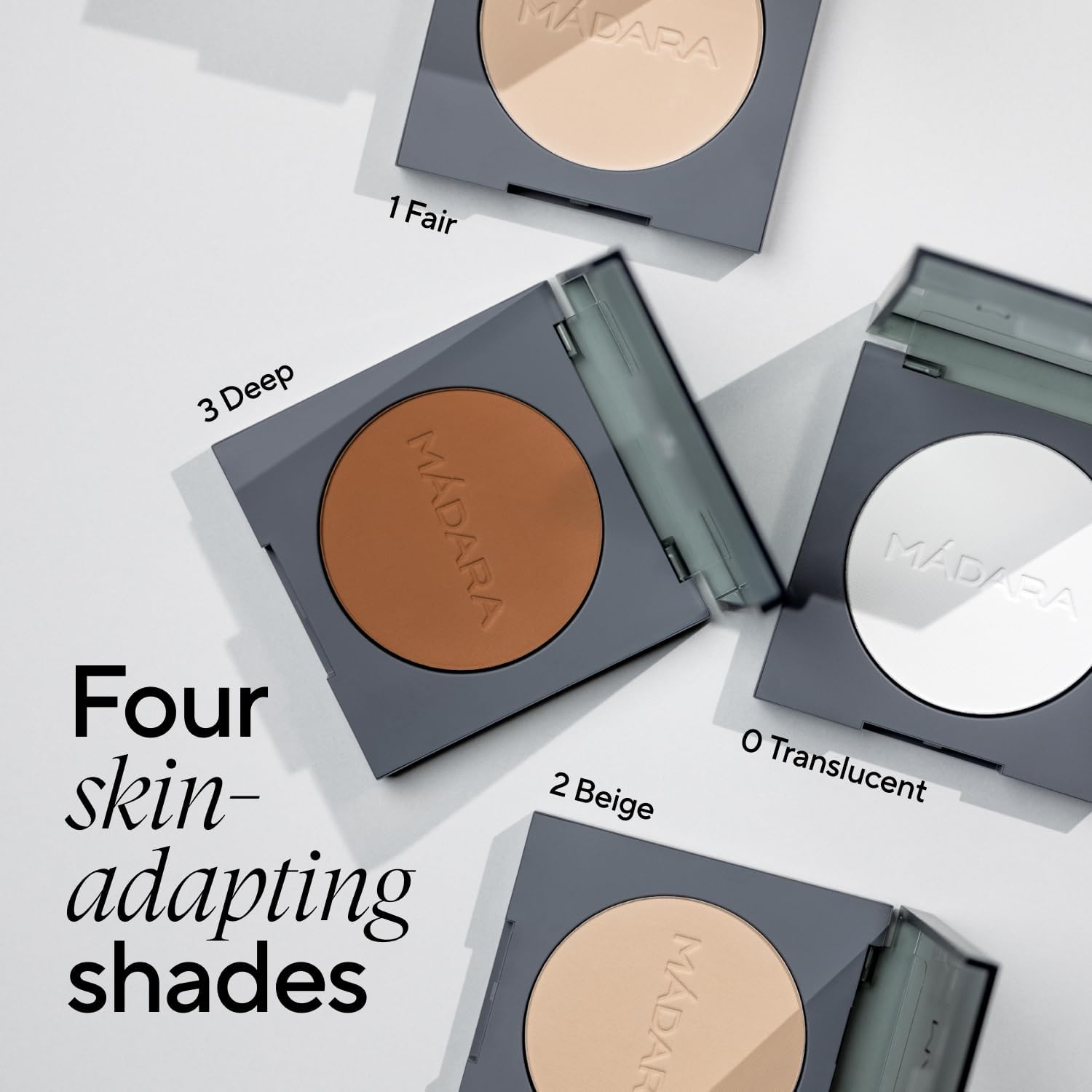 Detalle de MÁDARA Organic Skincare Air Equal Soft Silk Mineral Powder #2 Beige 9g – Poudre fixatrice satinée, sans talc