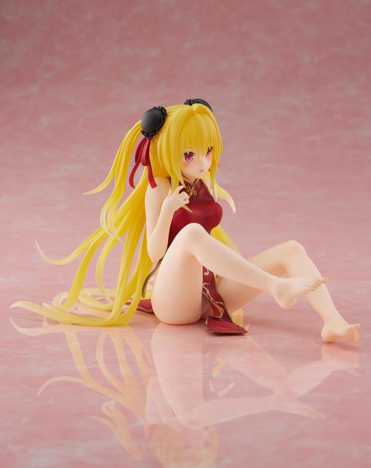 Detalle de TAITO To LOVE-Ru Darkness Desktop Cute Figure – Golden Darkness (Chinese Dress Ver.), figurka PVC