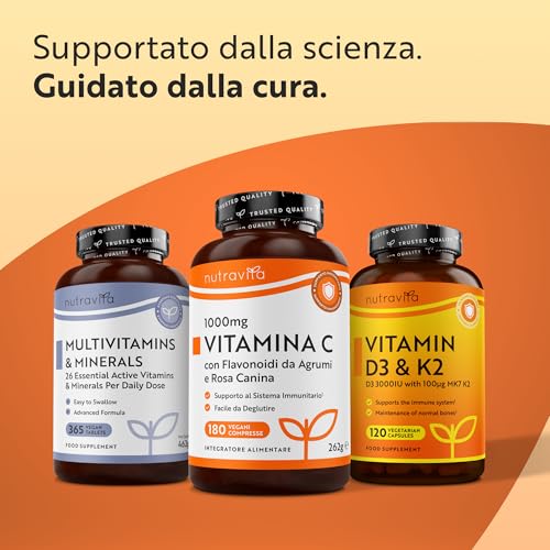 Thumbnail 10 de Nutravita Vitamina C 1000mg - 6 mesi: integratore vegano per immunità e energia