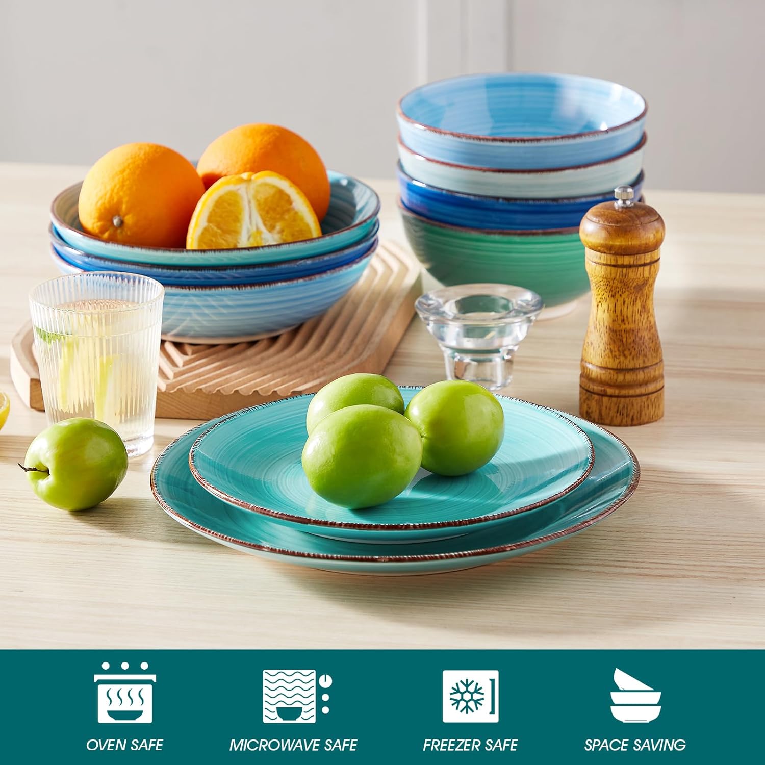 Detalle 2 de vancasso BONITA Speiseteller 6er Set Ø21,5 cm